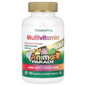 NaturesPlus, Animal Parade Gold, Children's Chewable Multivitamin Supplement,